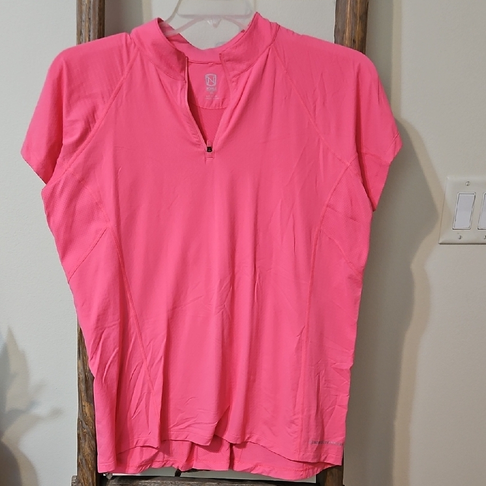 Vibrant Hot Pink Noble Equestrian Outfitters Zip Riding Shirt XXL